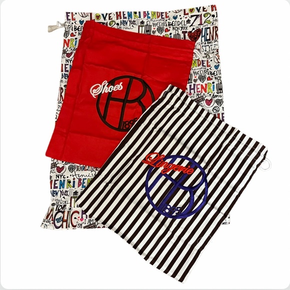 🆕 Henri Bendel Set of 3 Travel Pouches Condition: Excellent - Picture 3 of 11